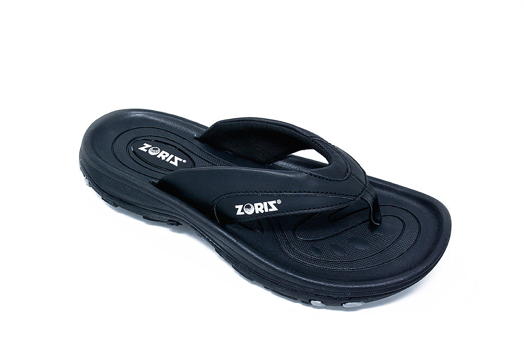 black golf sandals, ZORIZ golf flip flop, men's golf shoes