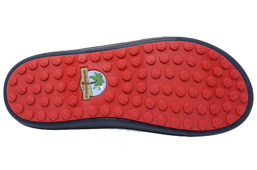 red white and blue margaritaville sandals for golf